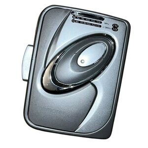 Memorex MD2280 Cassette Tape Player AM/FM Radio Silver vintage retro